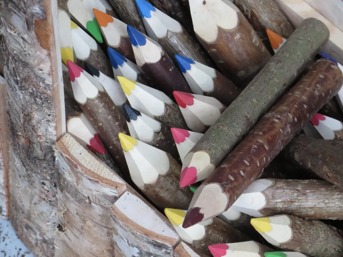 Buntstifte aus Holz